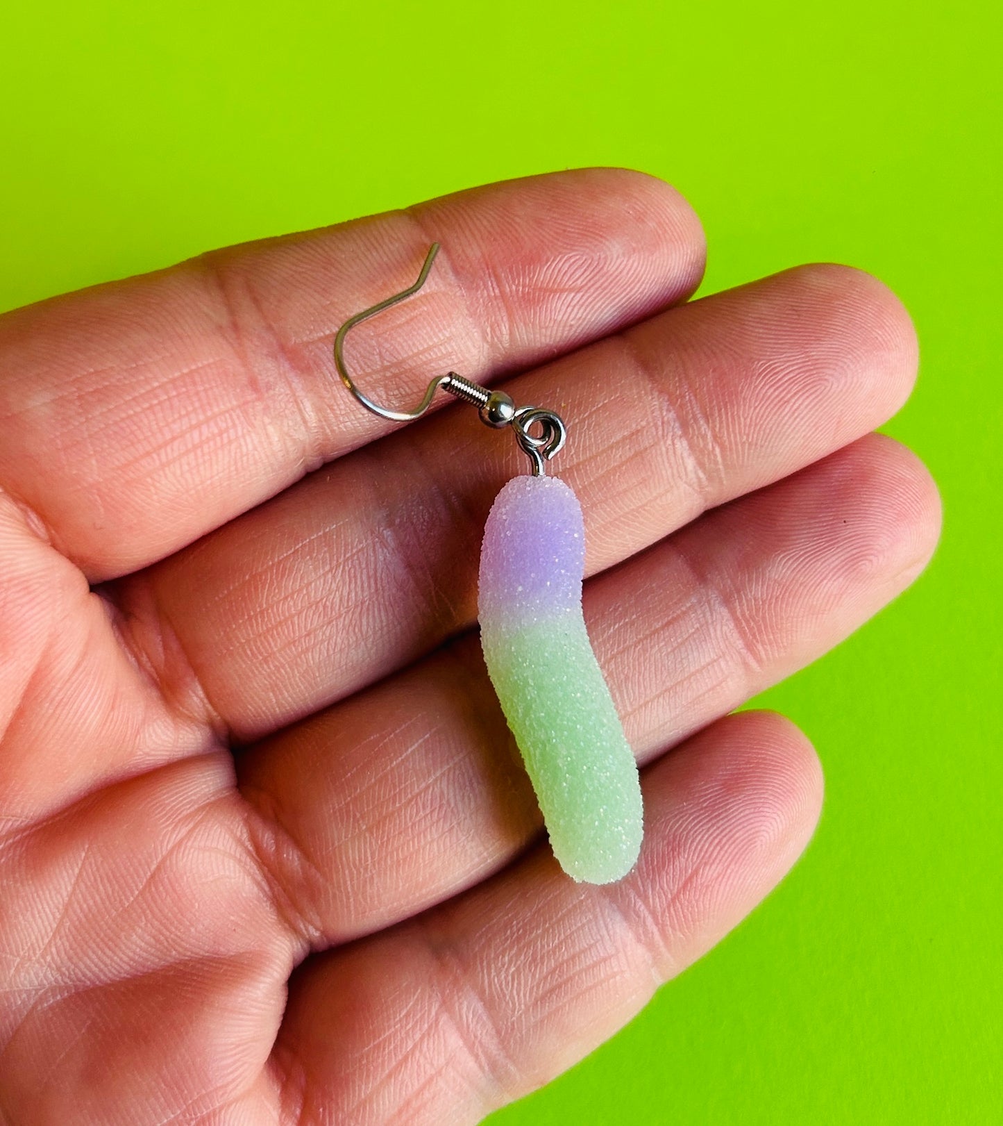 Sour Gummy Worm Earrings