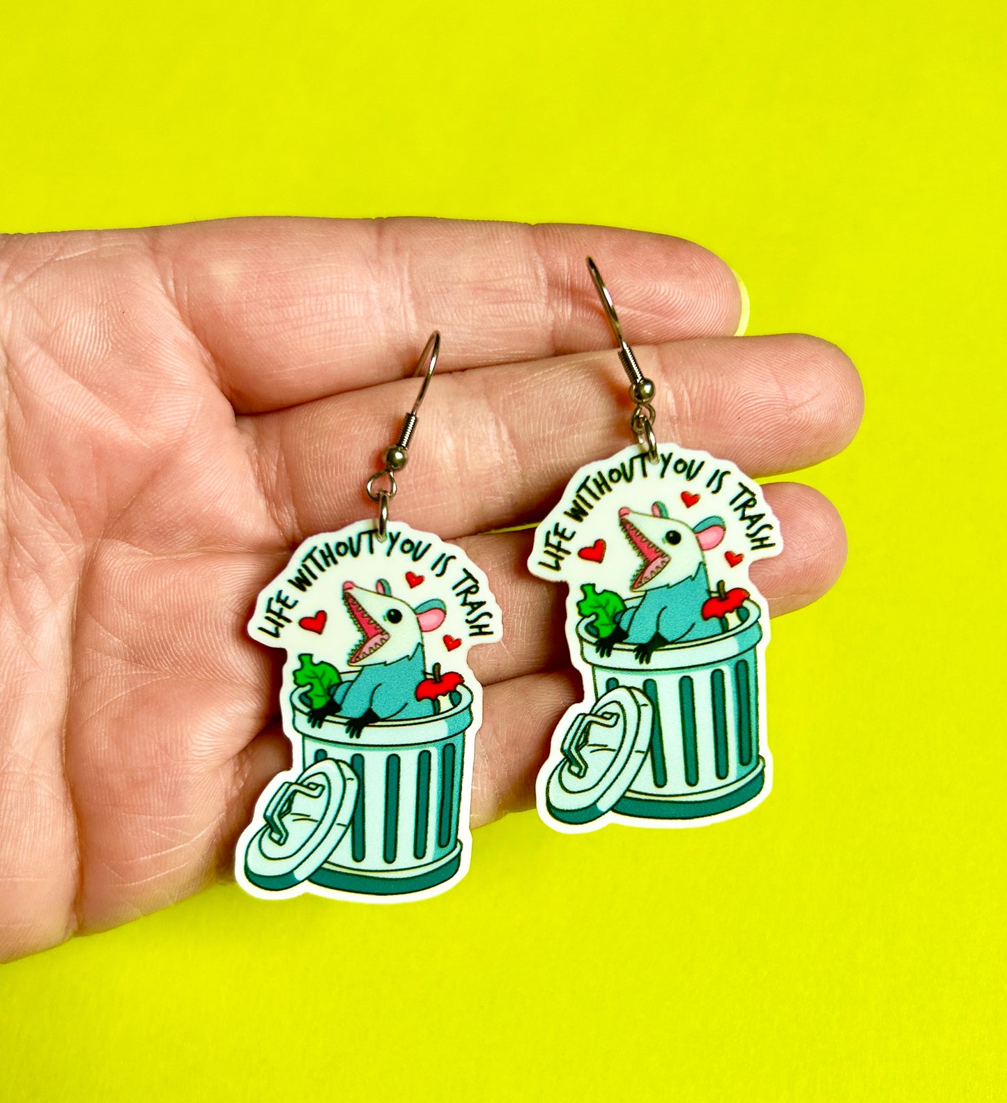 Possum Earrings Or Necklace