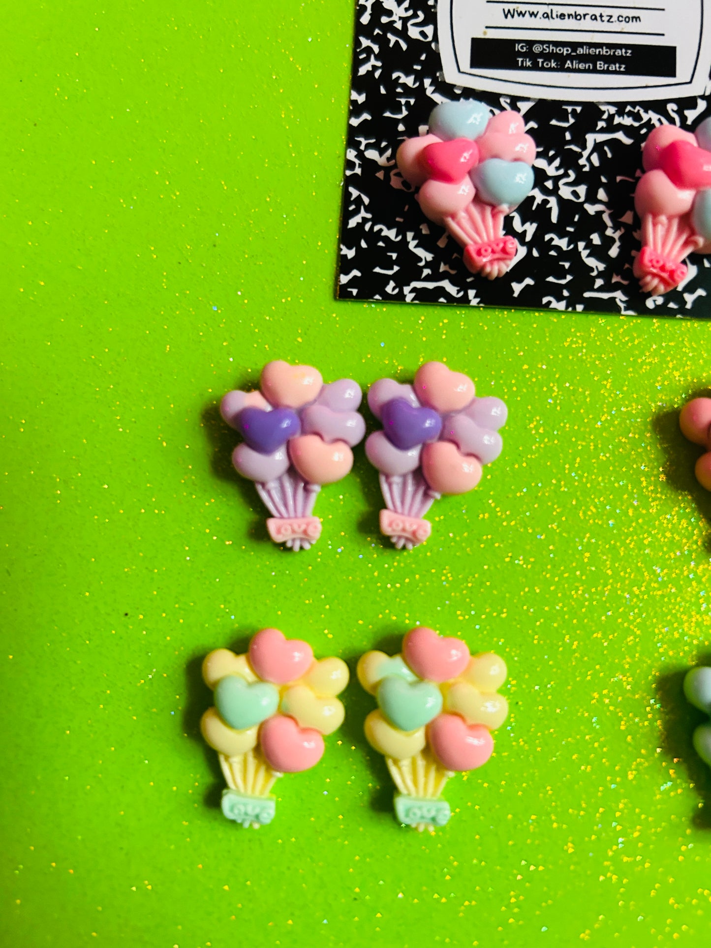 Heart Balloon Stud Earrings