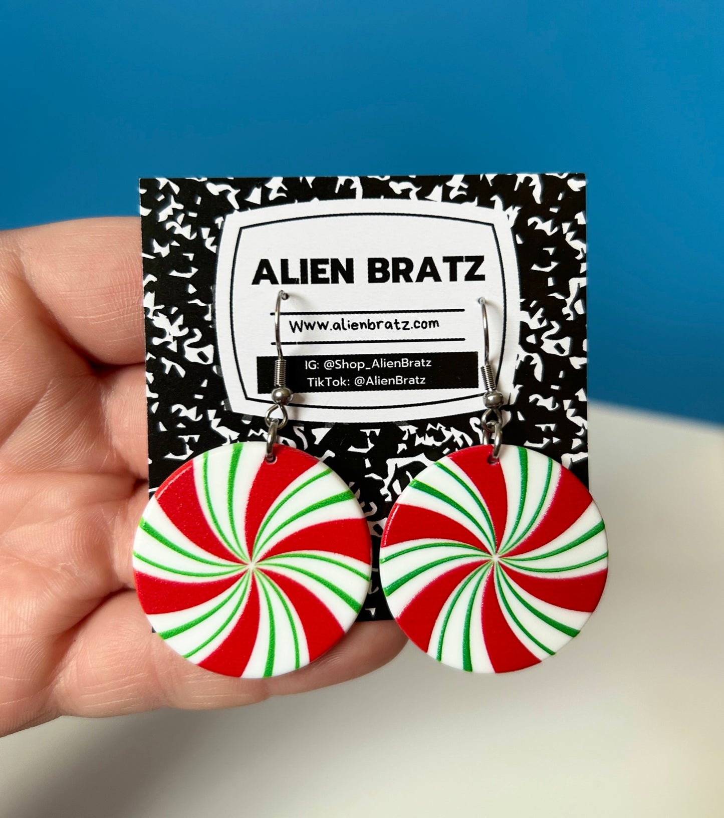 Peppermint Candy Earrings