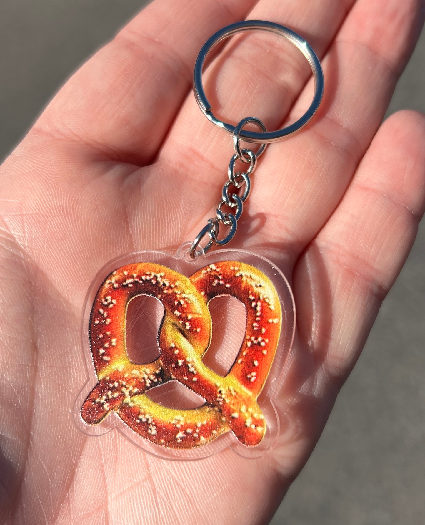 Pretzel Keychain