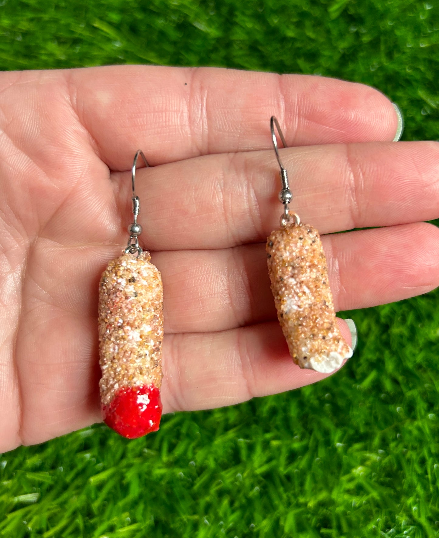 Mozzarella Stick Earrings