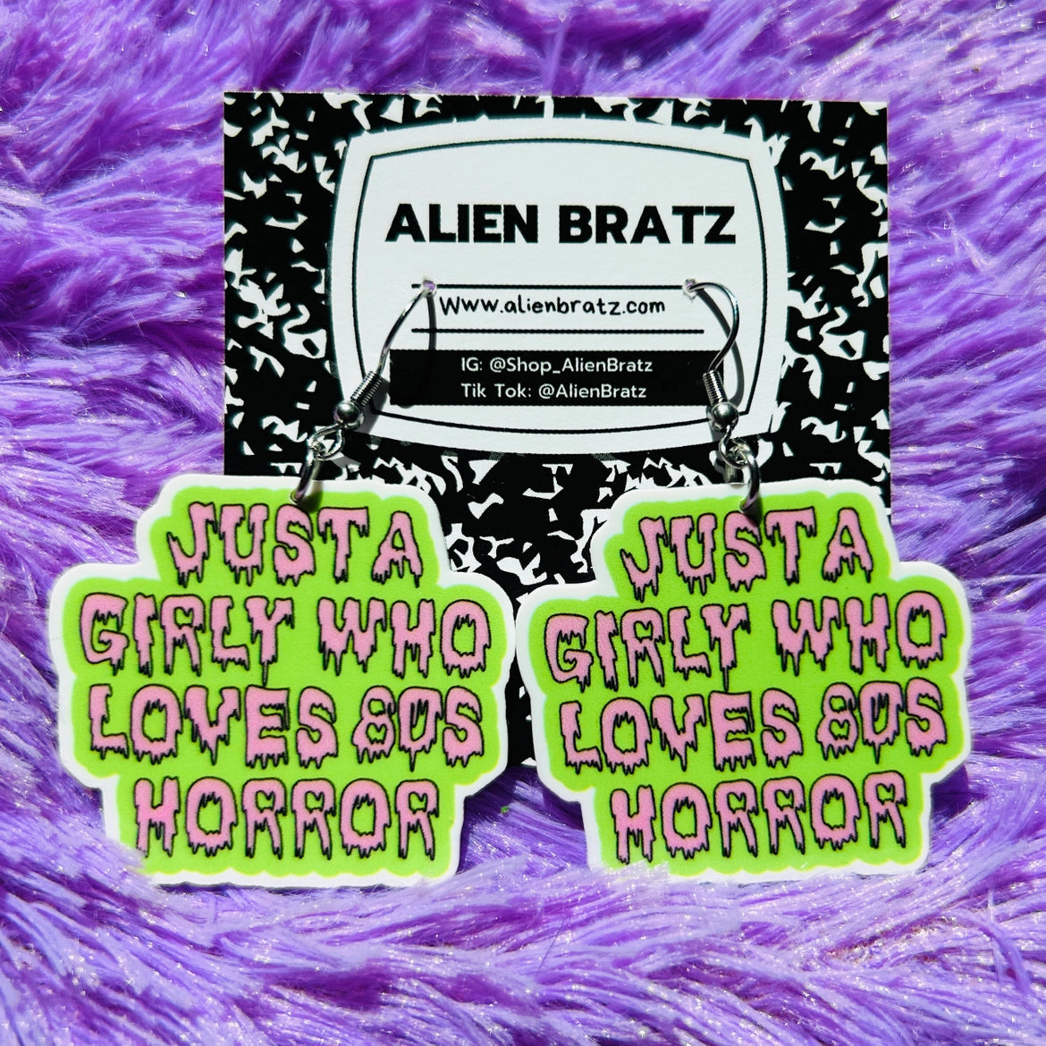 80's Horror Lover Earrings Or Necklace