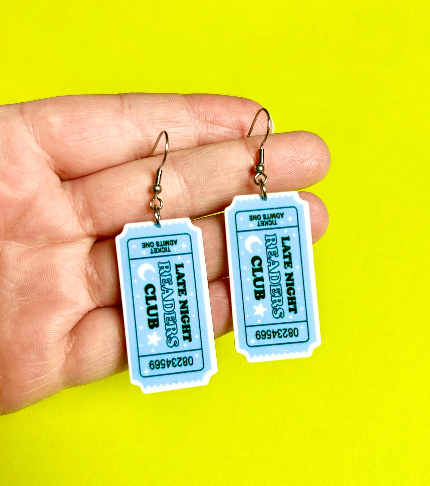 Late Night Readers Club Earrings Or Necklace