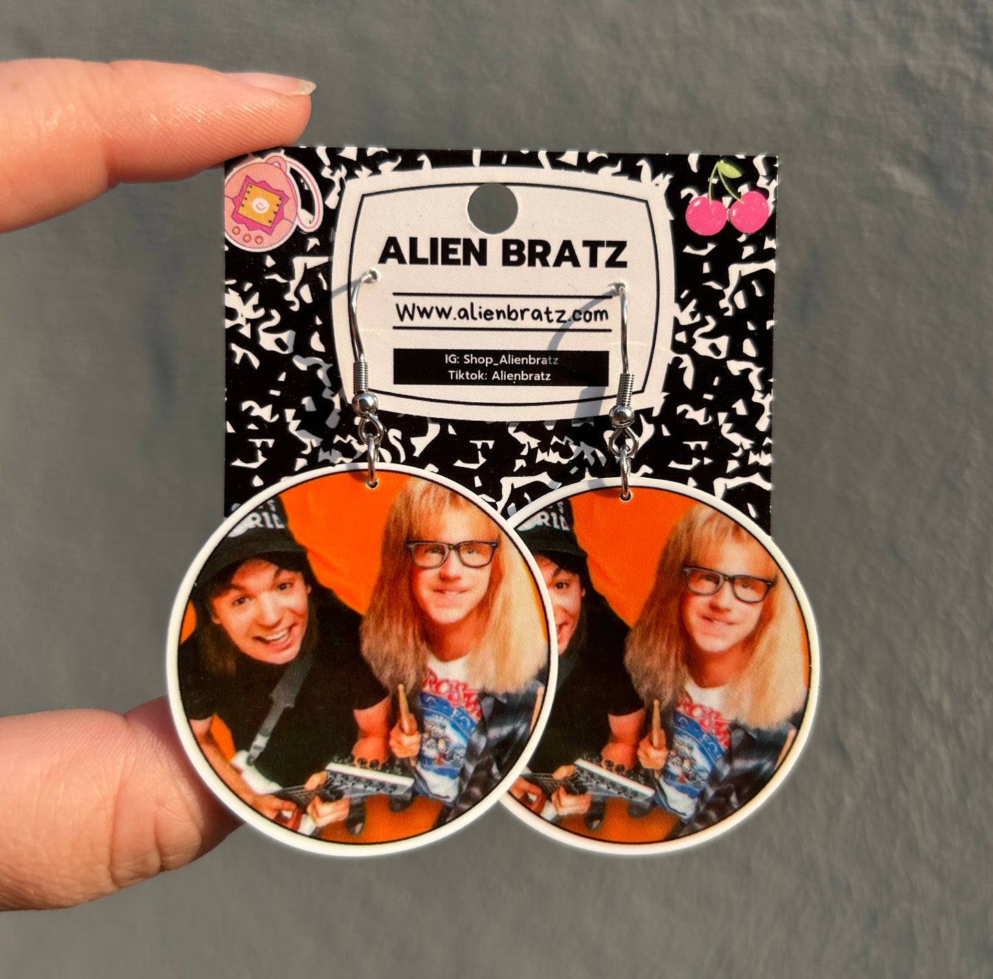Wayne's World Earrings or Necklace