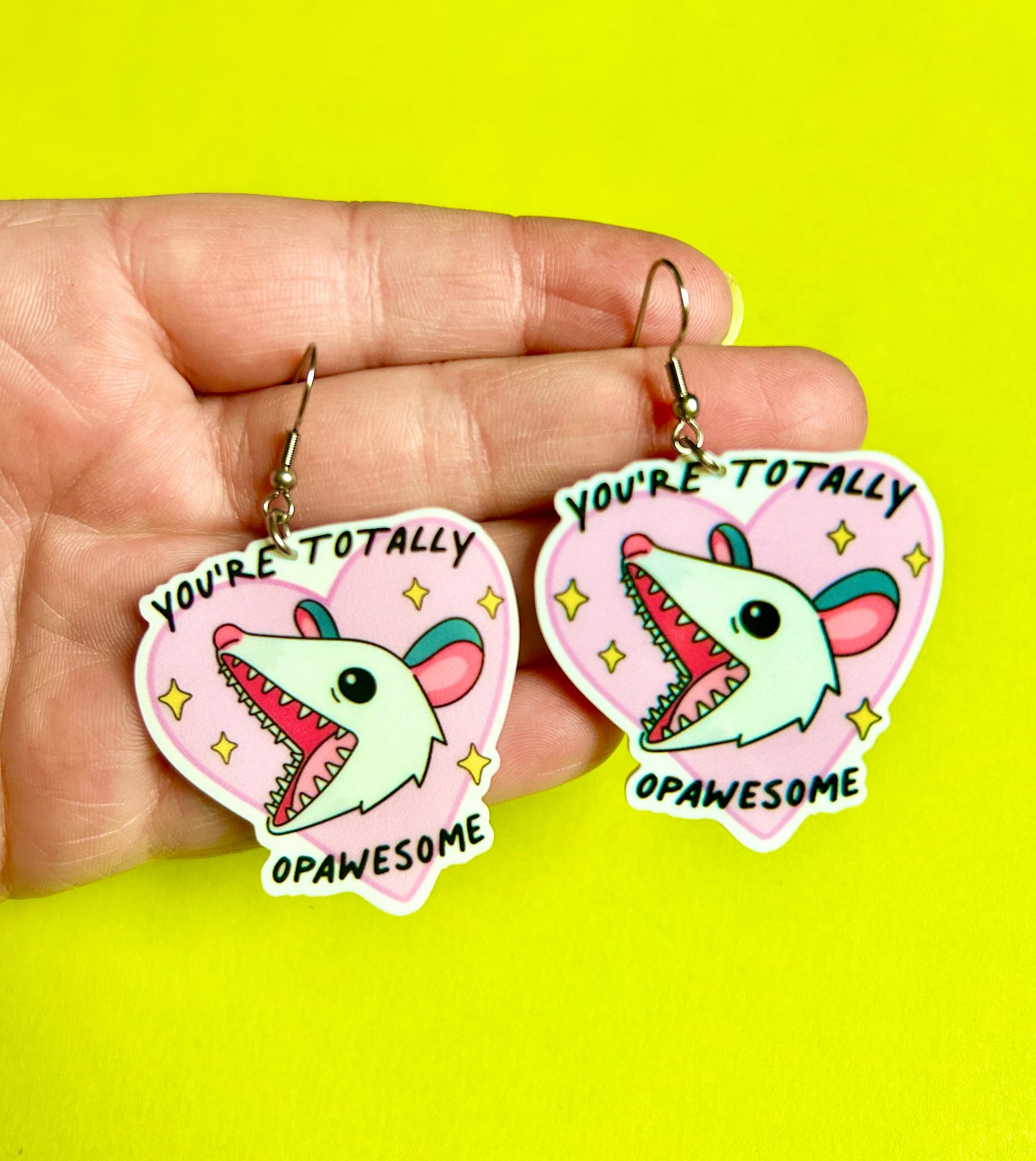 Possum Earrings Or Necklace