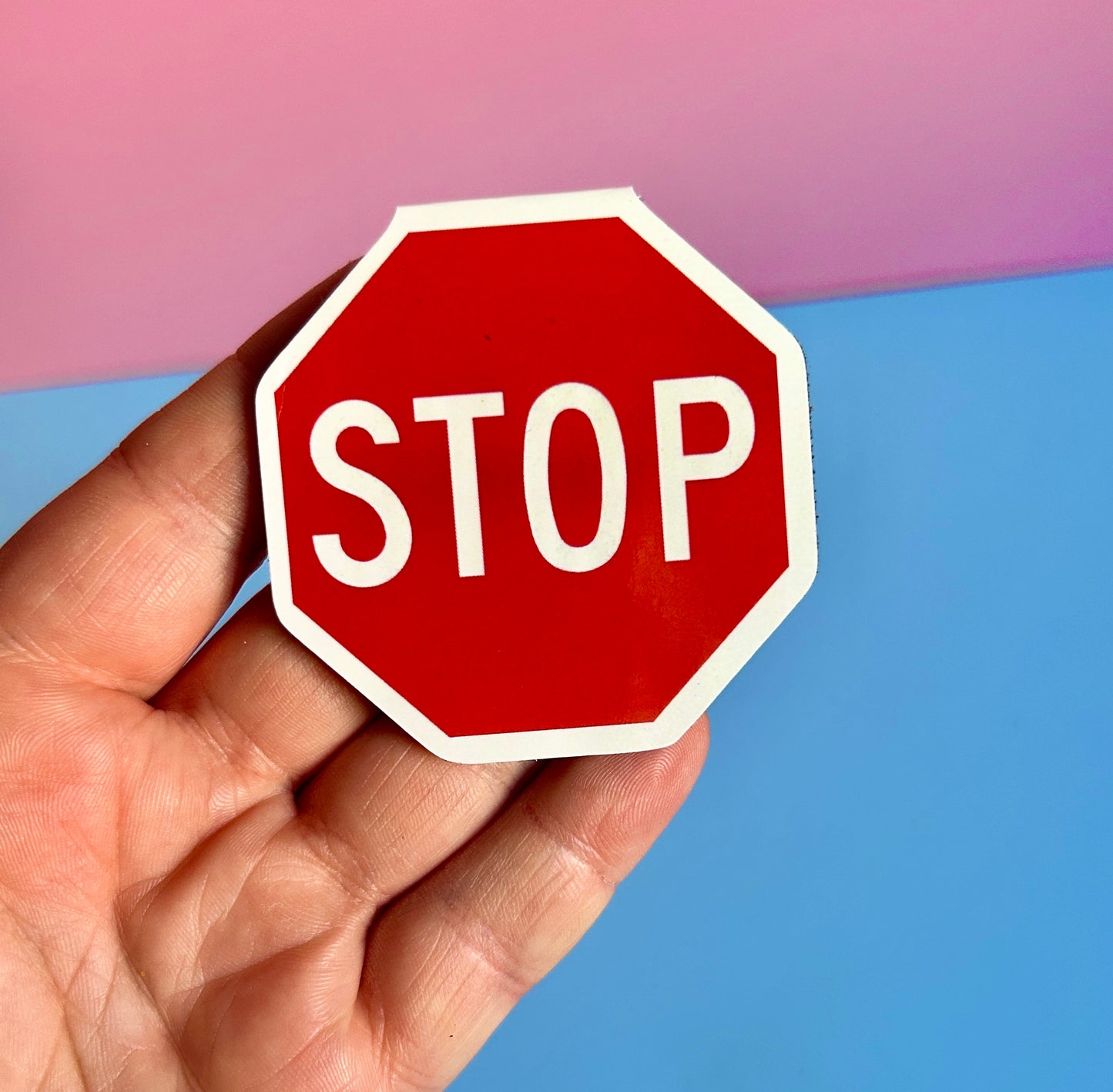 Stop Sign Magnetic Bookmark