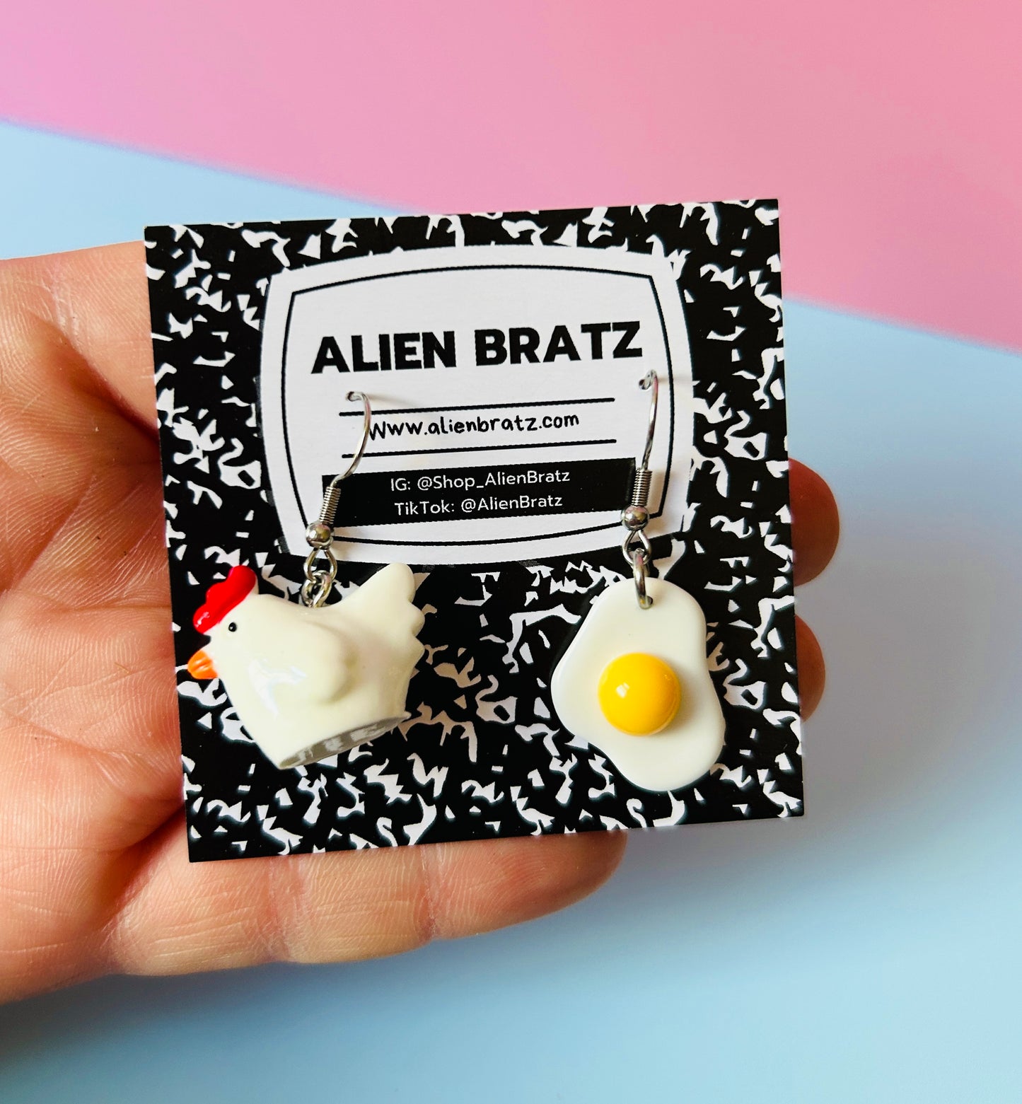 Chicken and Egg Earrings