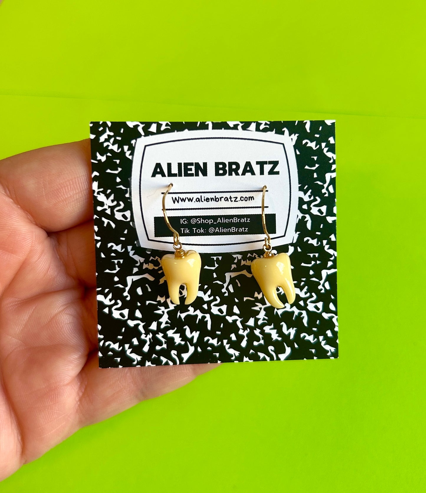 Gold Teeth Earrings