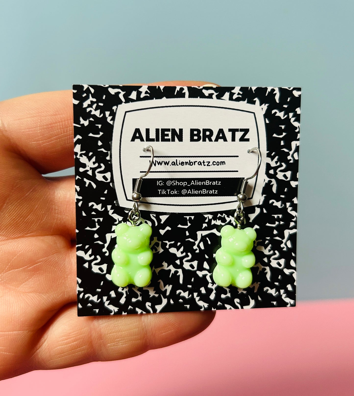 Pastel Gummy Bear Earrings