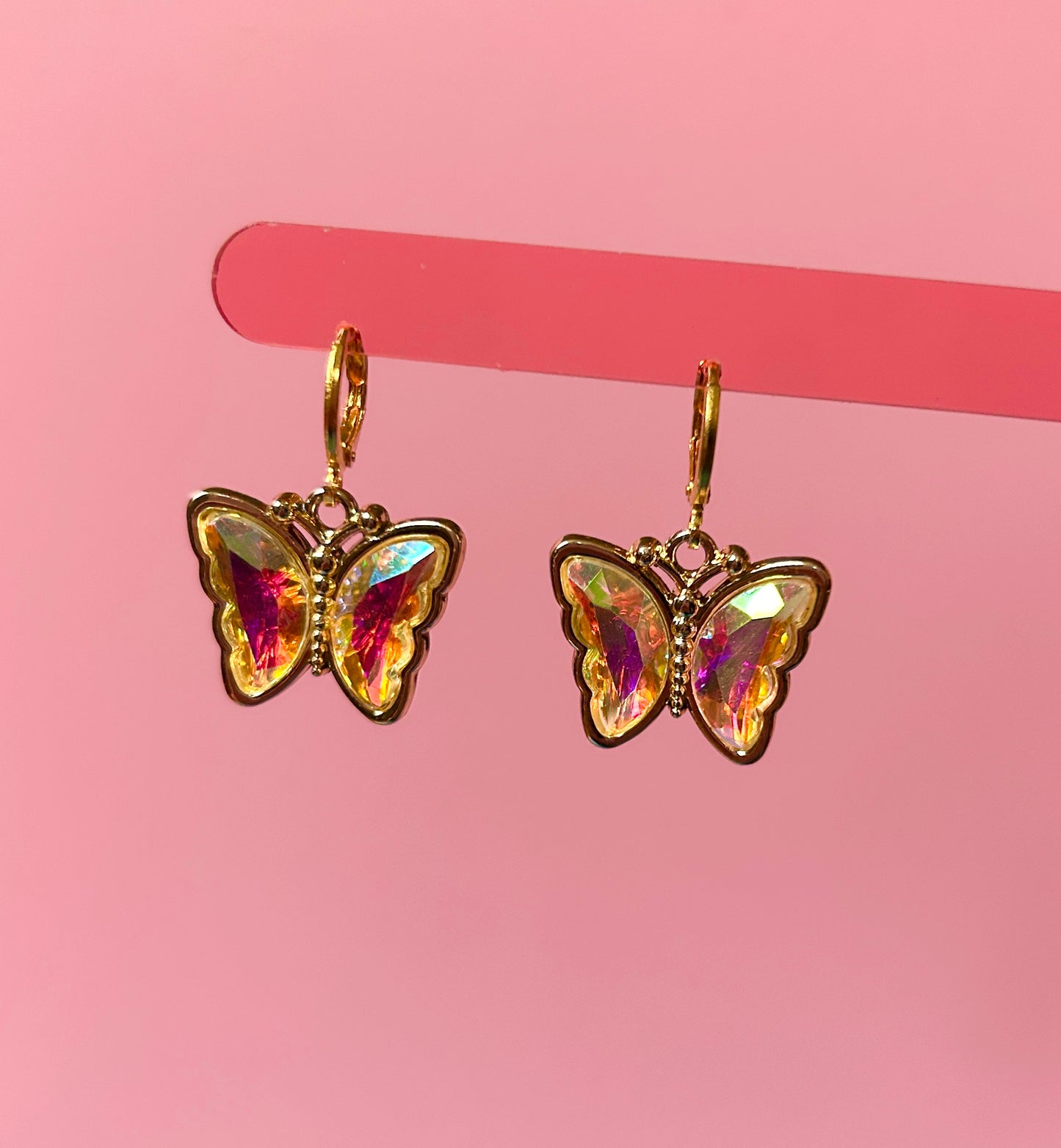 Gold Butterfly Earrings