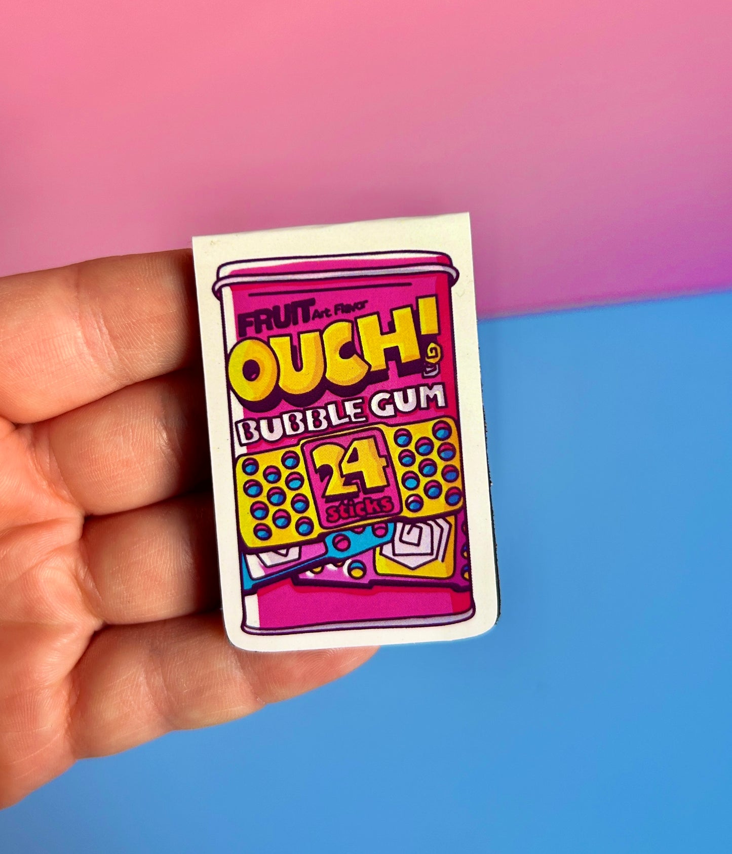 90’s Ouch Bubblegum Magnetic Bookmark