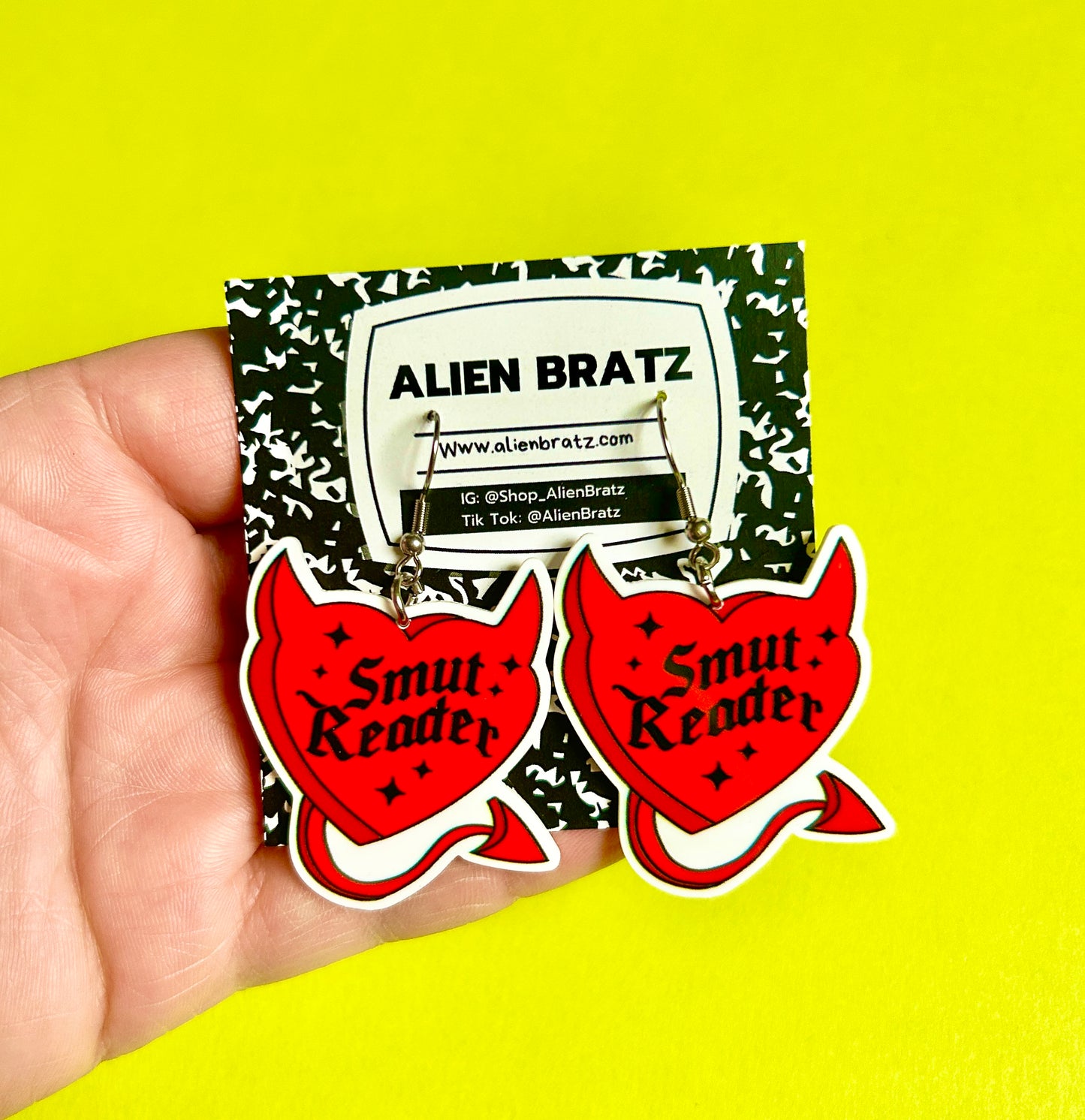 Smut Reader Earrings Or Necklace