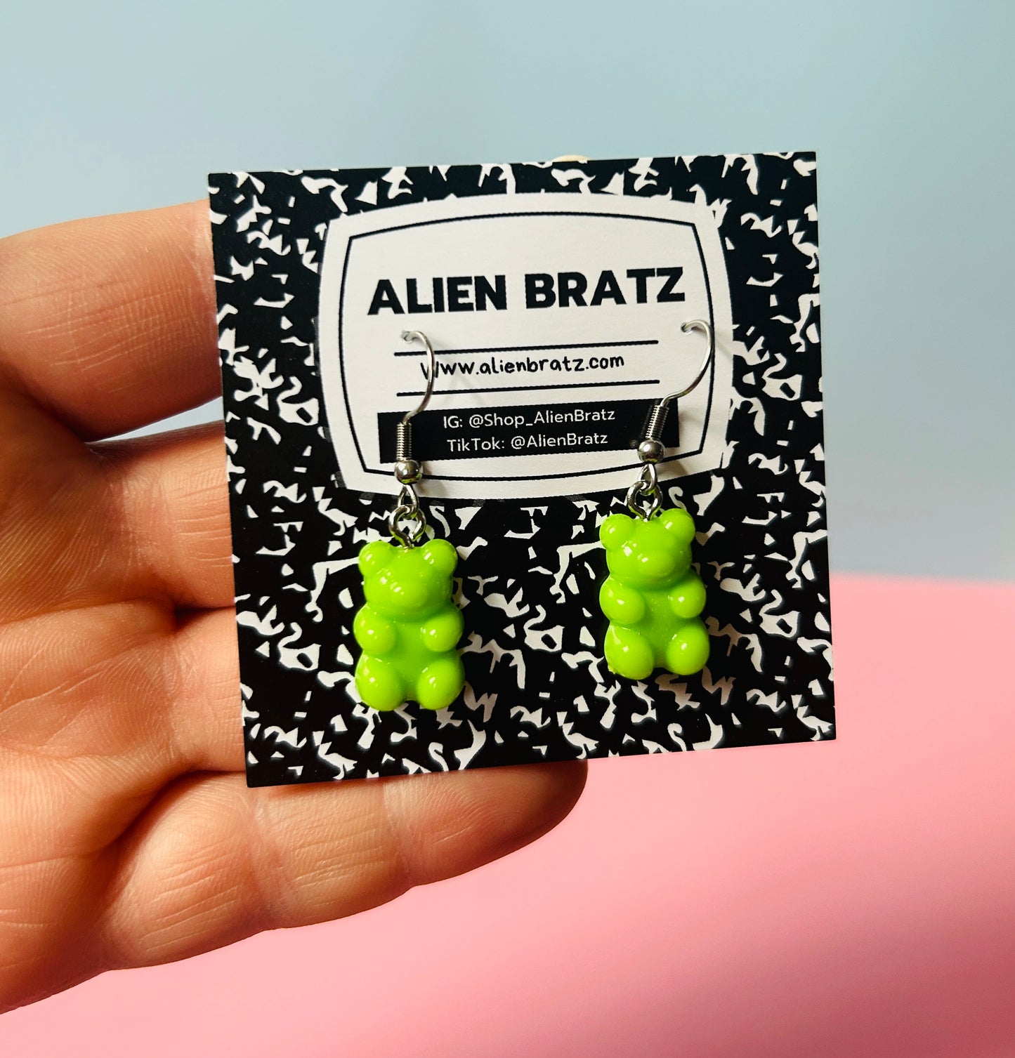 Pastel Gummy Bear Earrings