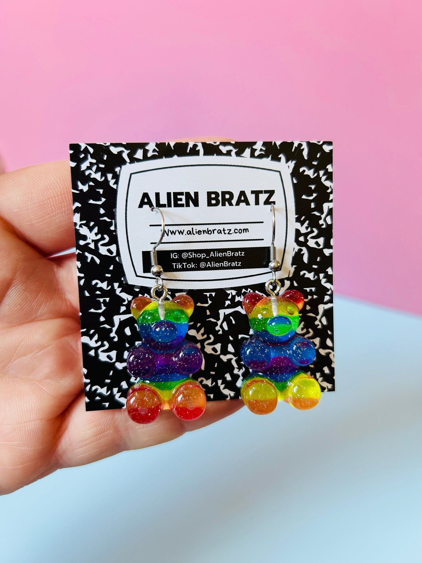 Rainbow Gummy Bears Earrings