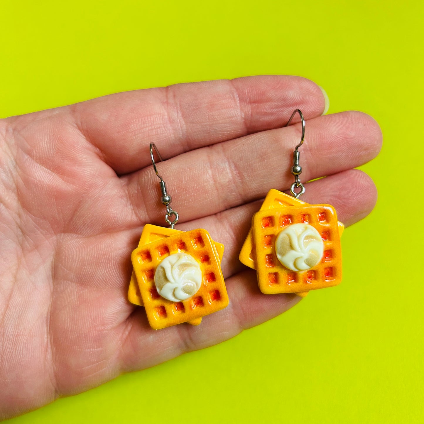 Waffle Earrings