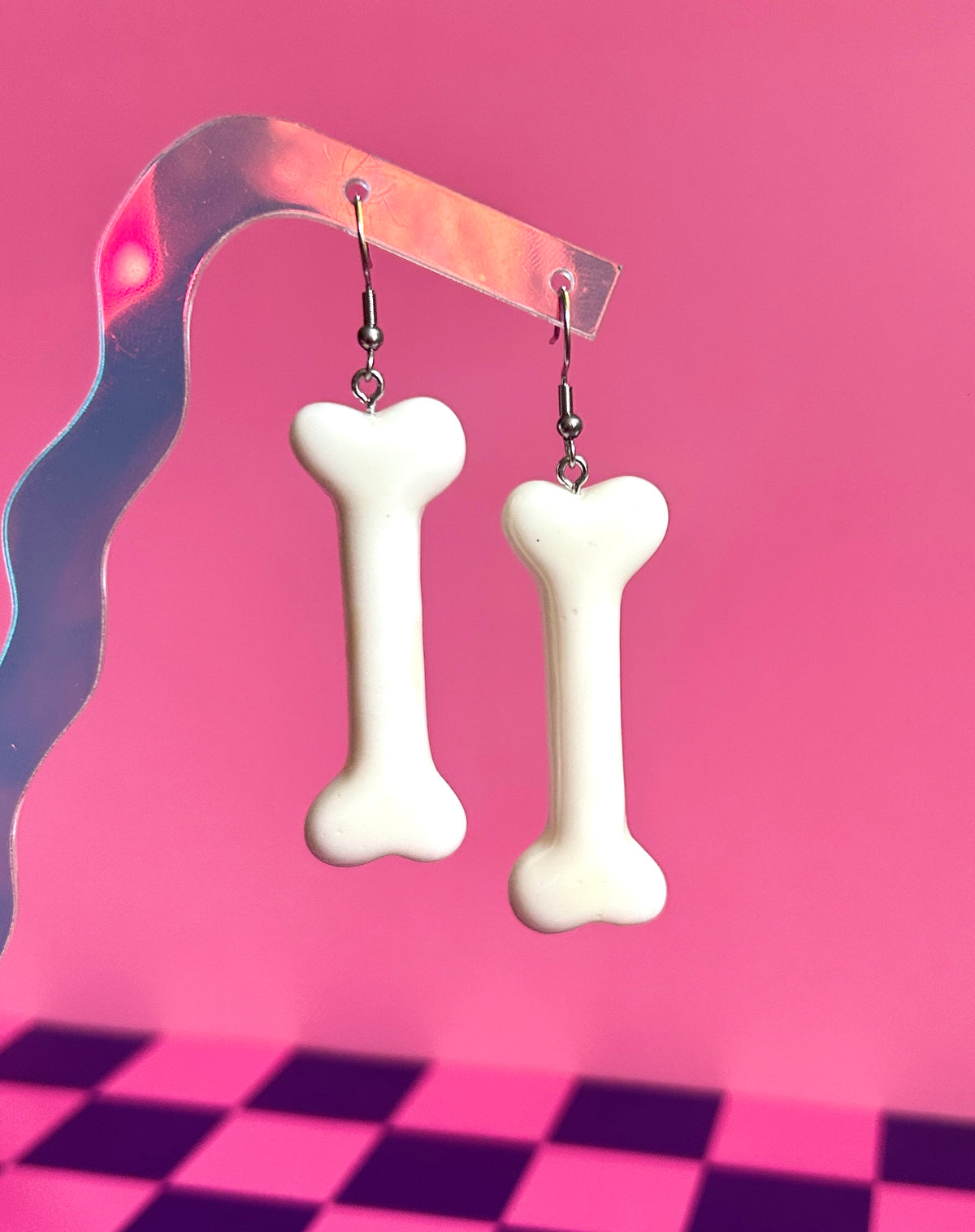 White Bone Earrings