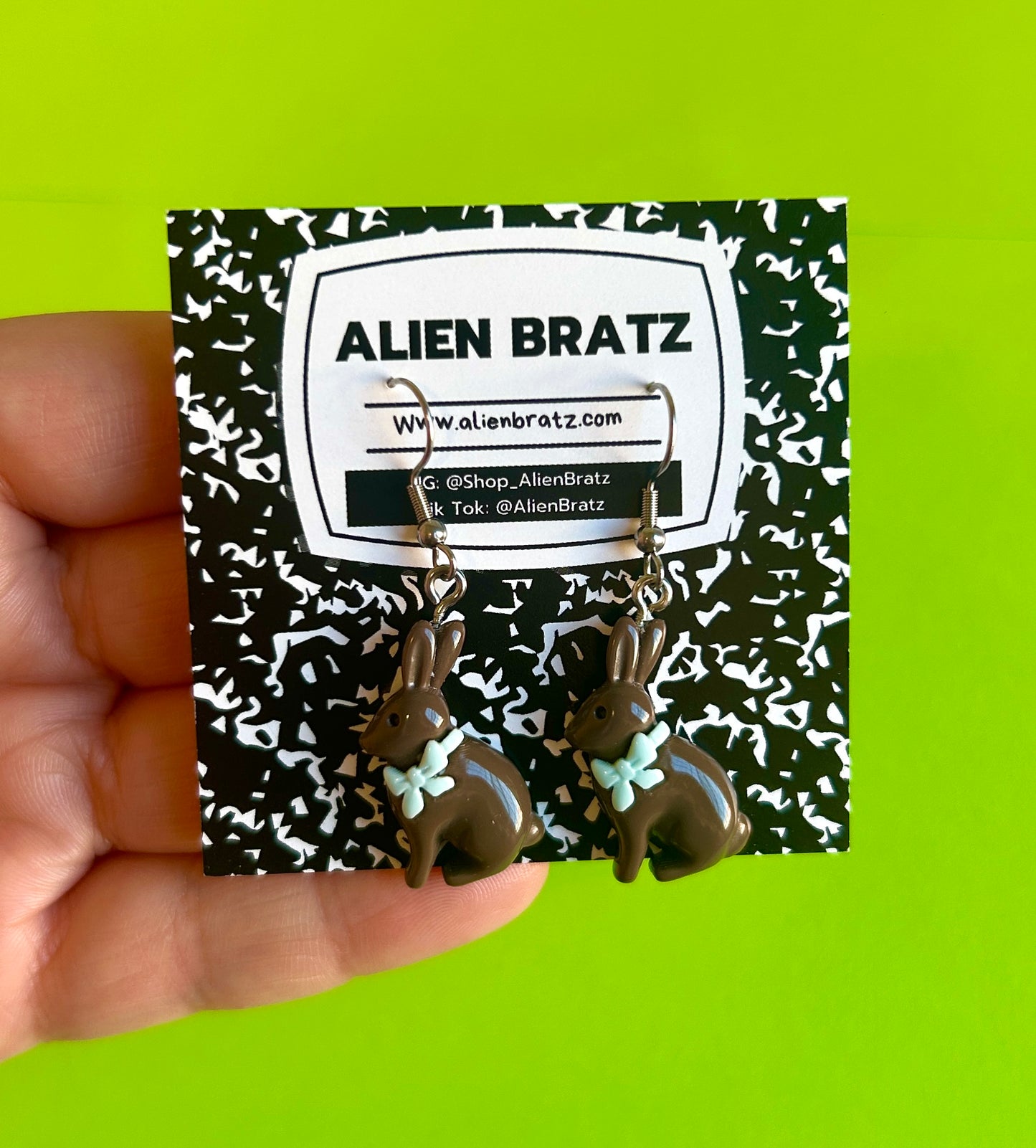 Chocolate Rabbit Earrings