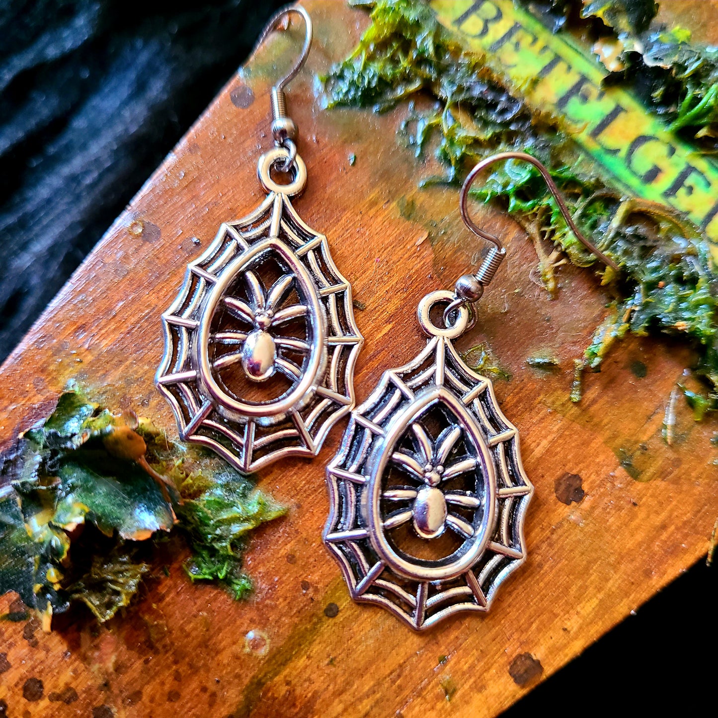 Spider Web Earrings