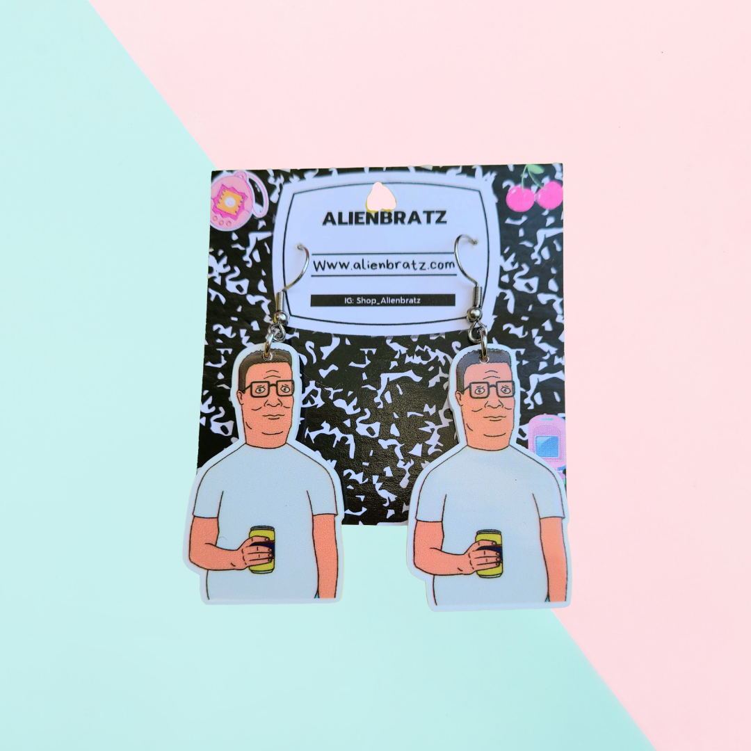 Hank Hill Earrings or Necklace