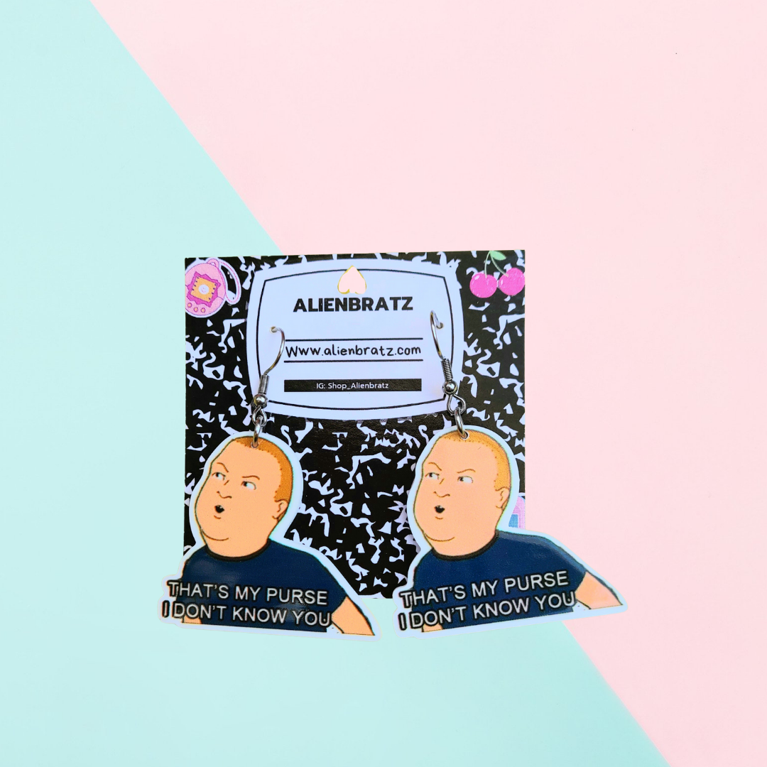Bobby Hill Earrings or Necklace