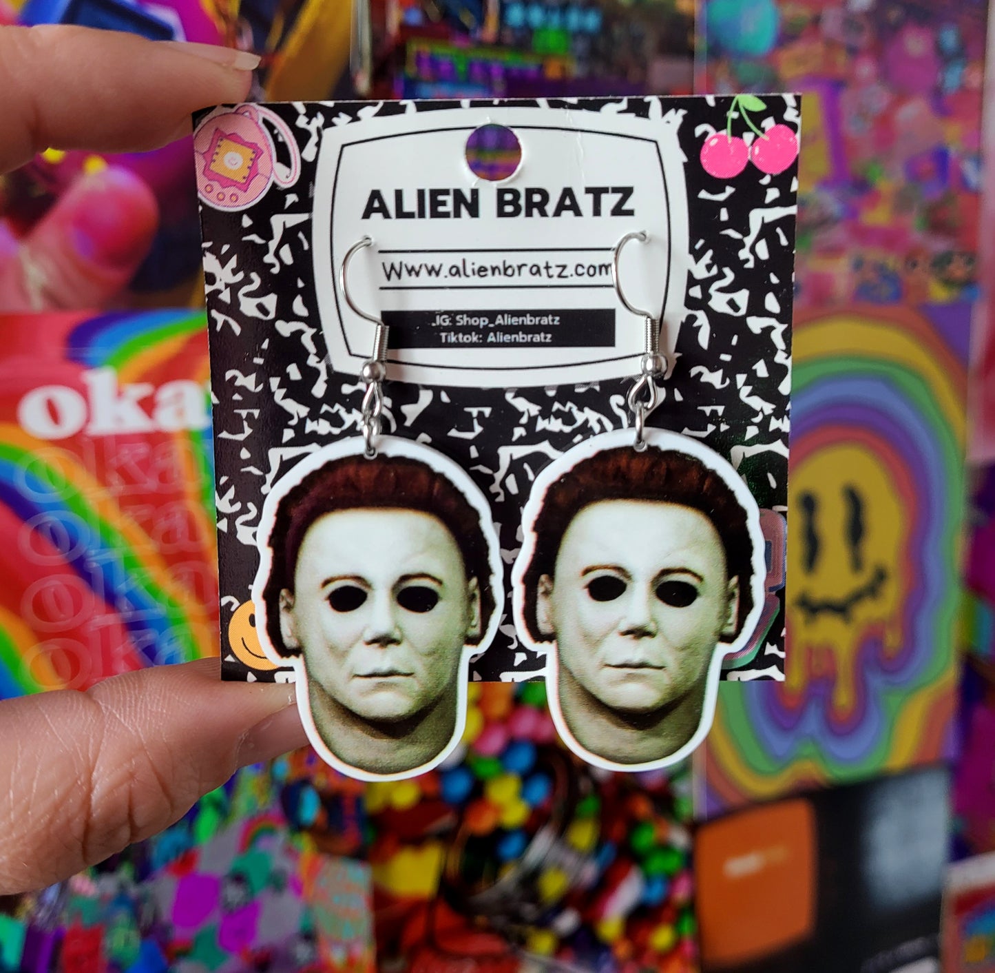 Michael Myers Halloween Earrings Or Necklace