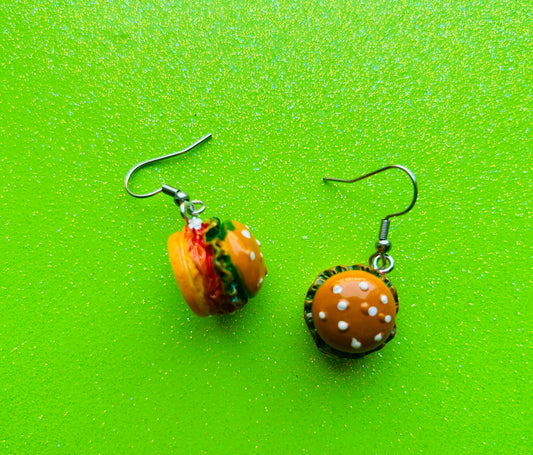 Cheeseburger Earrings