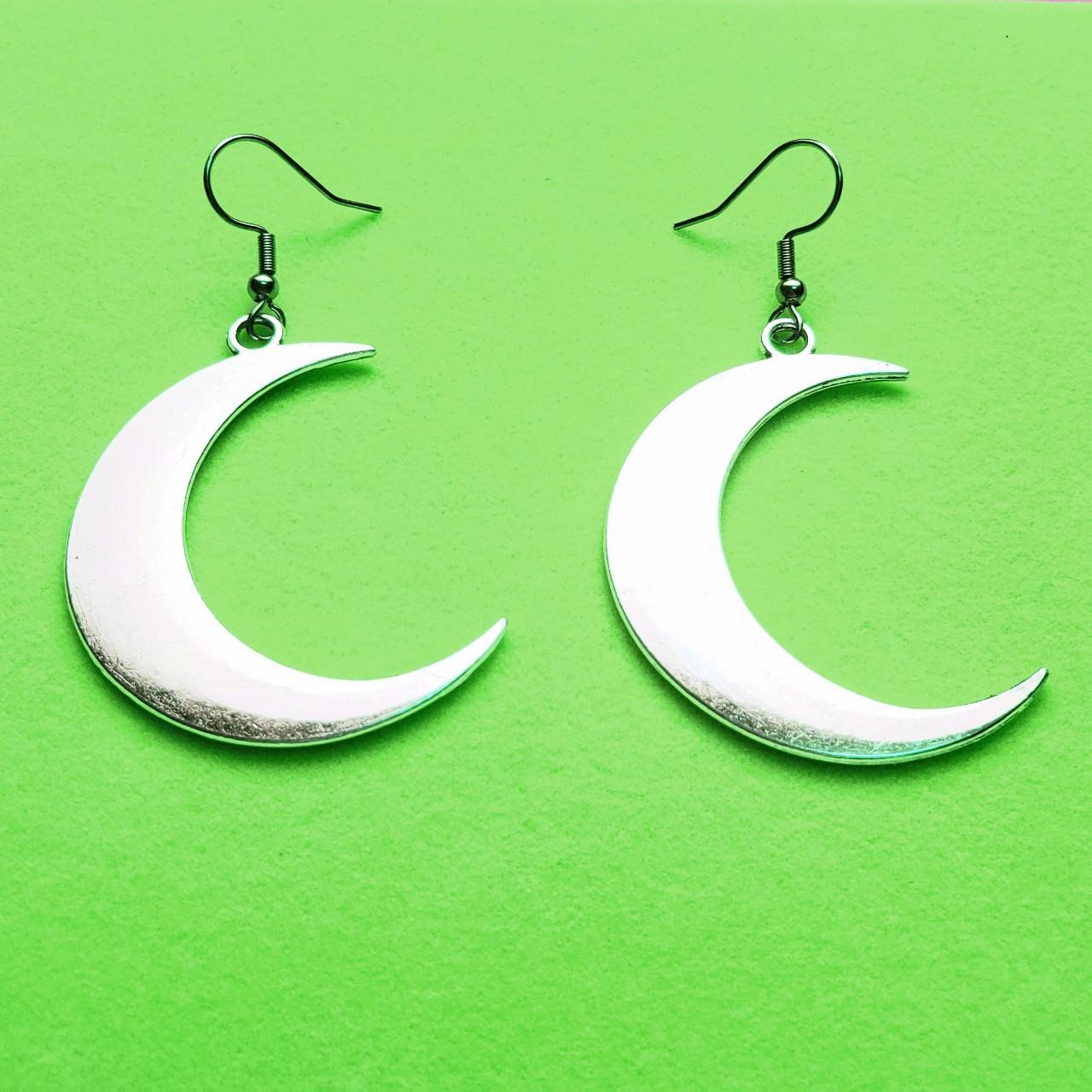 Large Moon Earrings