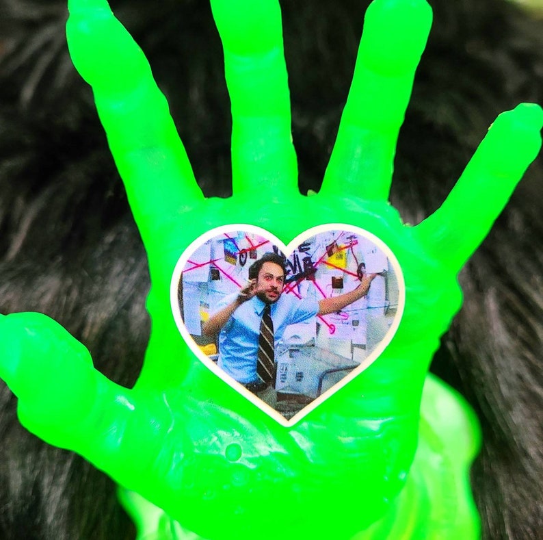 Charlie from It's Always Sunny In Philadelphia Heart Pin