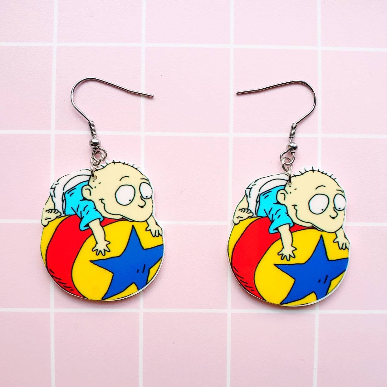 Tommy Pickles Rugrats Earrings