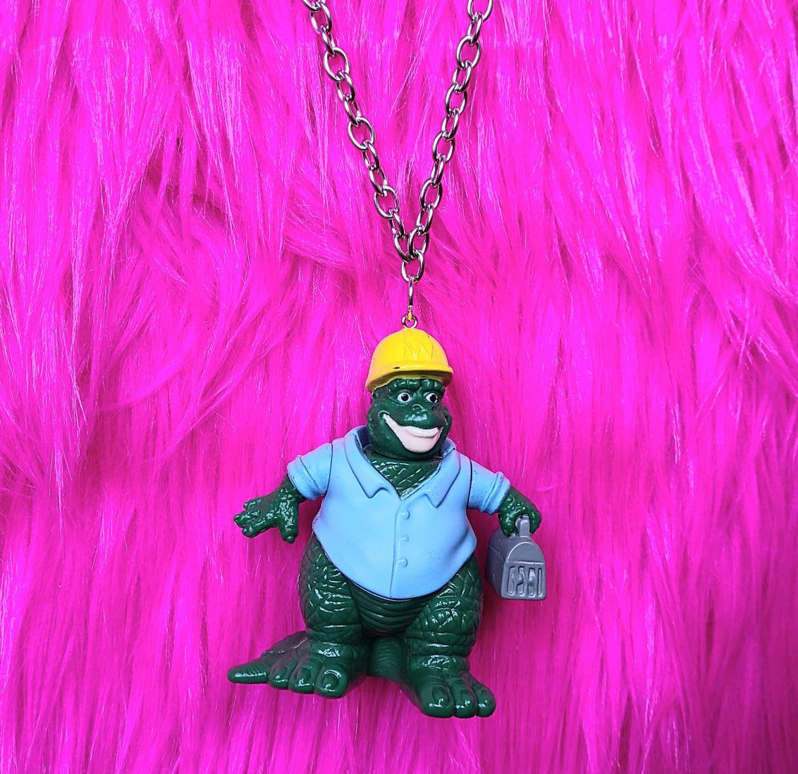 Dinosaurs Earl Sinclair Stainless Steel Chain Necklace