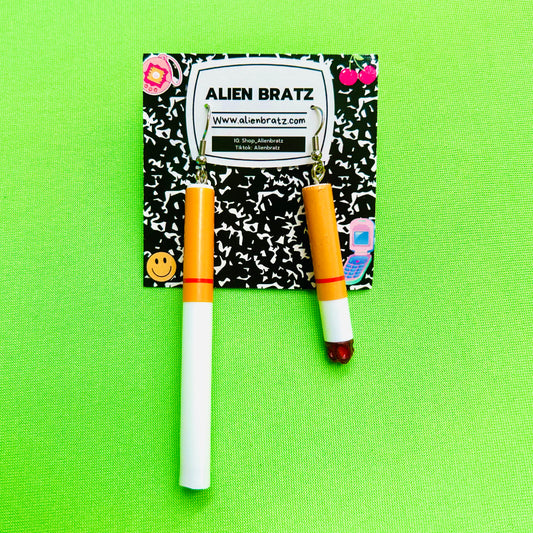 Cigarette Earrings