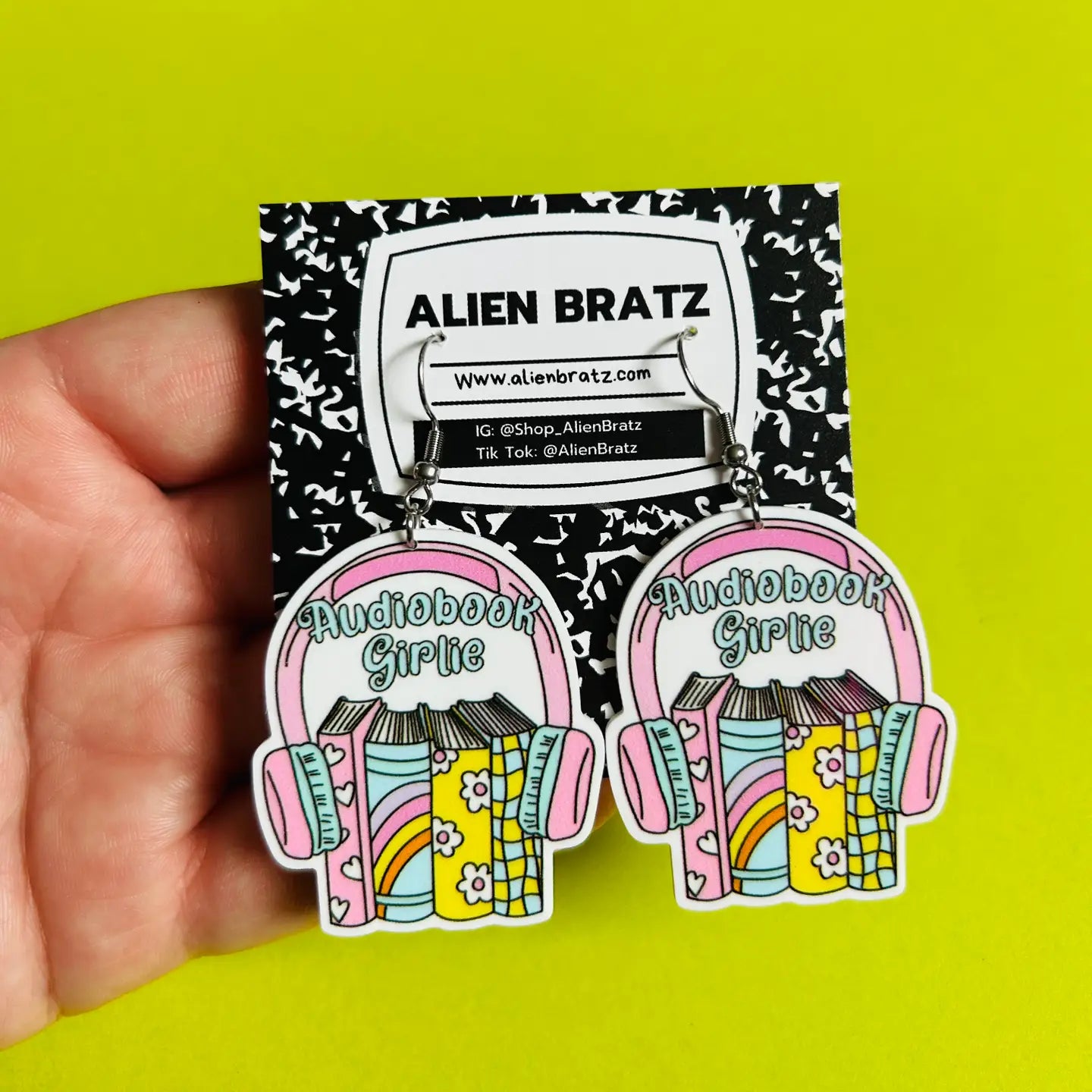 Audiobook Earrings Or Necklace