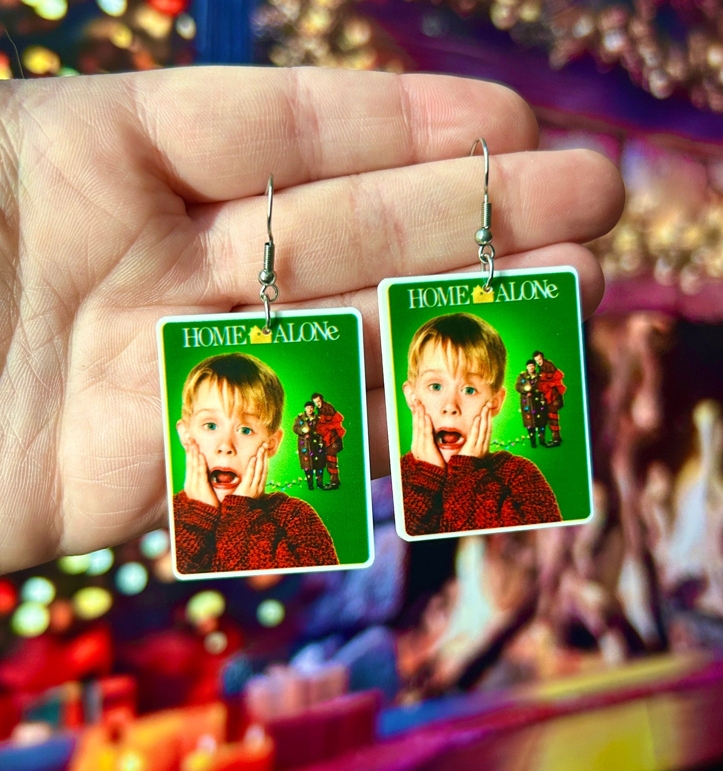 Home Alone Earrings Or Necklace