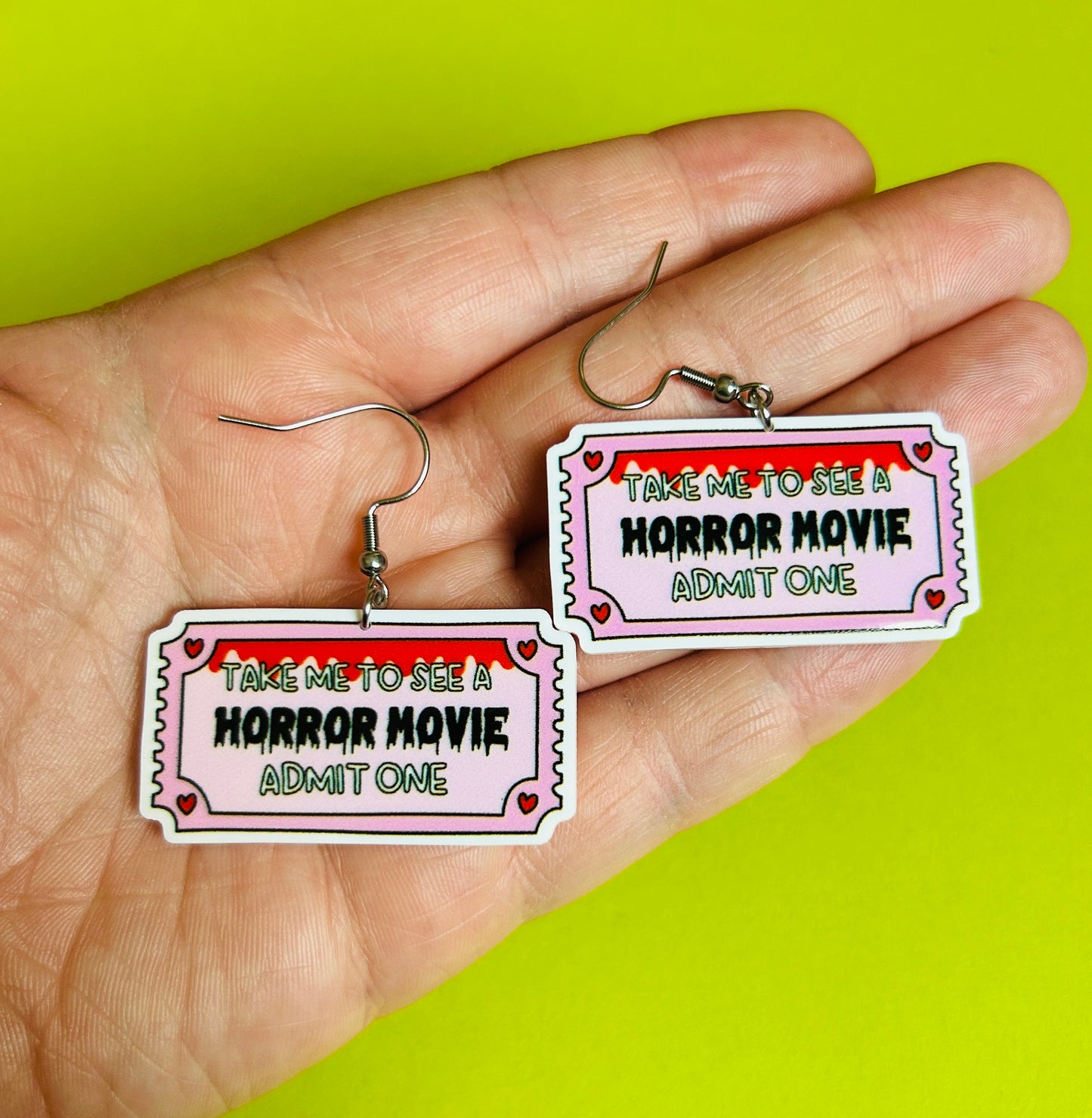 Horror Movie Earrings Or Necklace