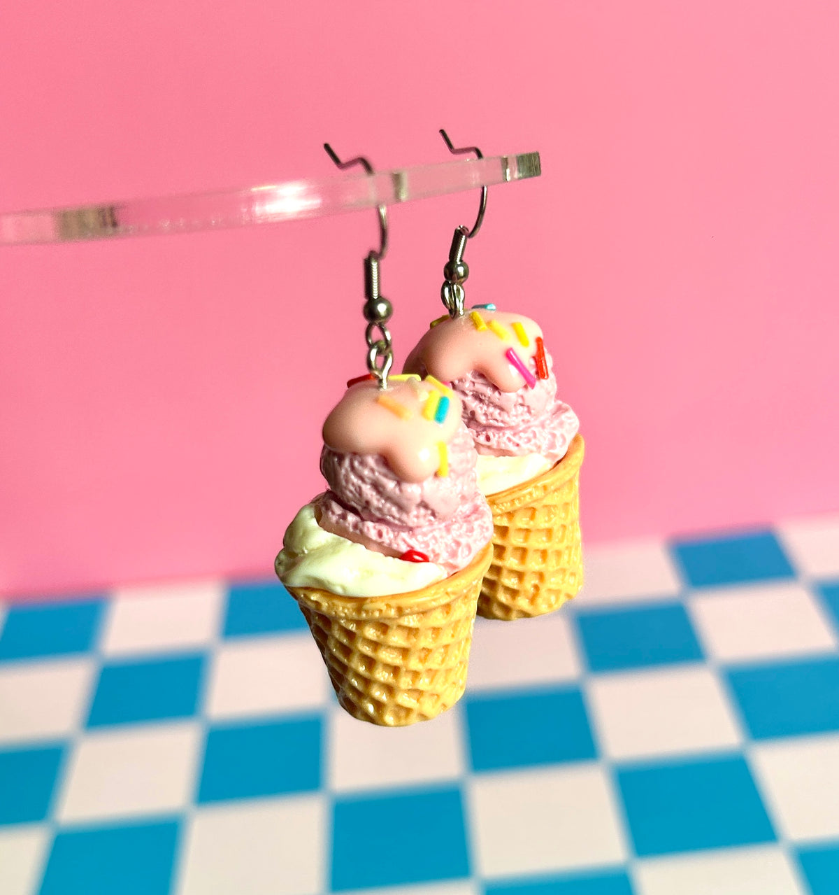 Large Ice Cream Earrings