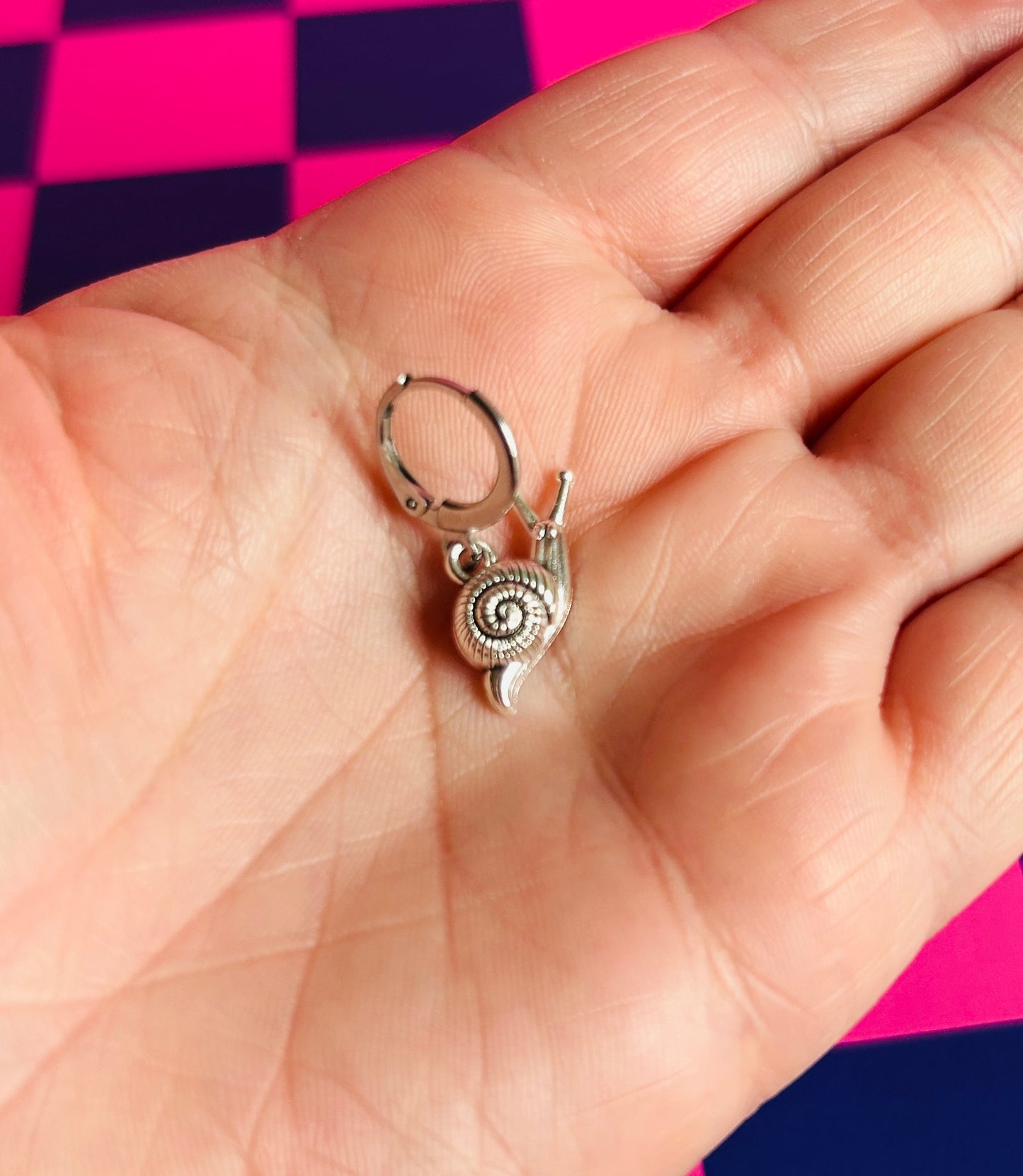 Silver Snail Earrings