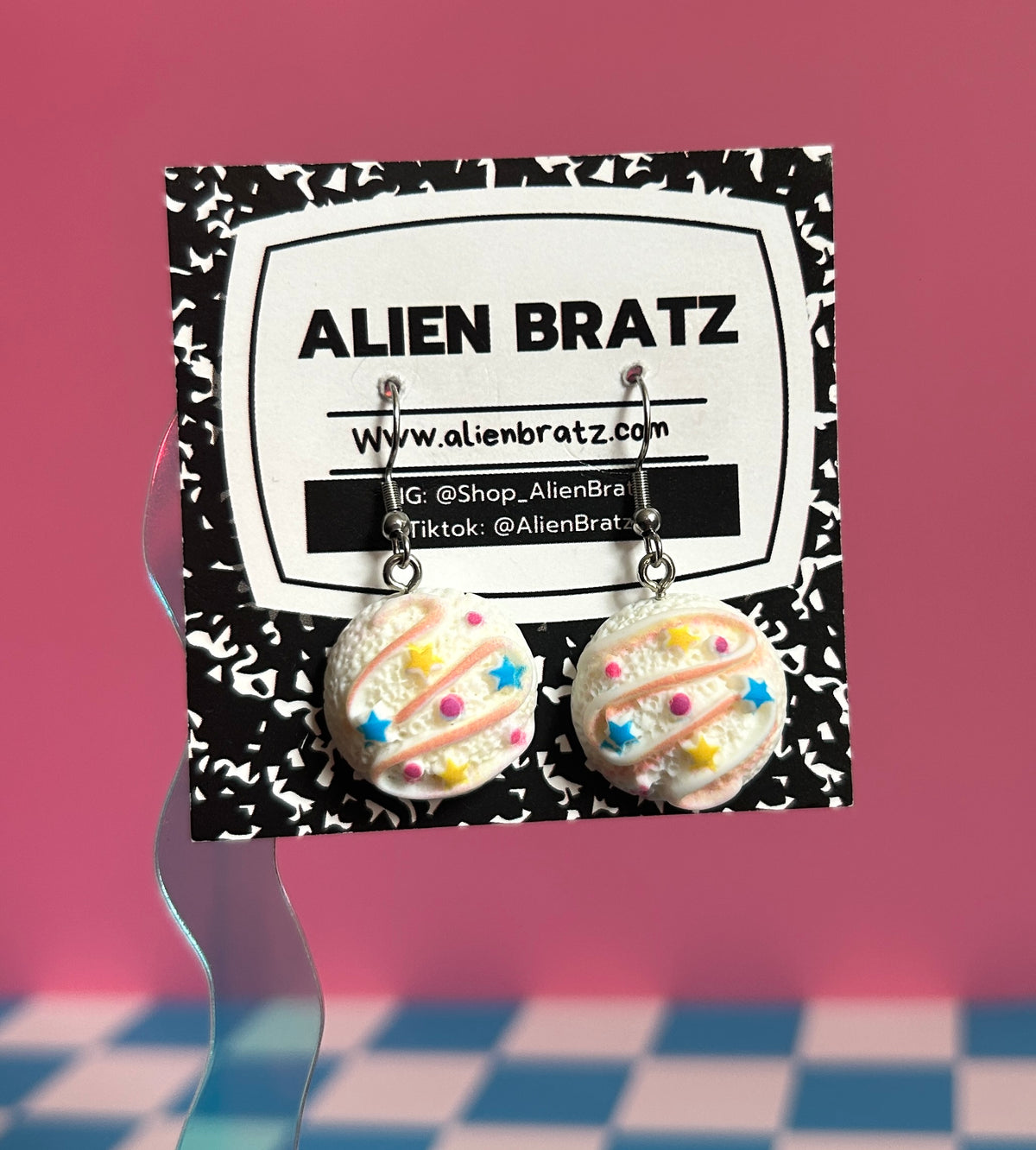 Star Ice Cream Earrings