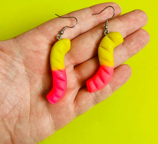 Gummy Worm Earrings