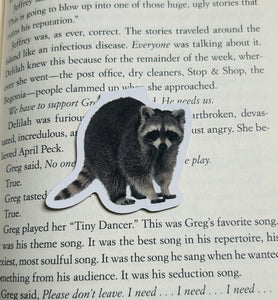 Raccoon Magnetic Bookmark