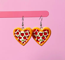 Load image into Gallery viewer, Heart Pizza Earrings
