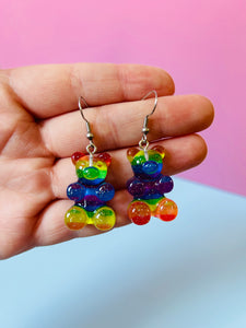 Rainbow Gummy Bears Earrings