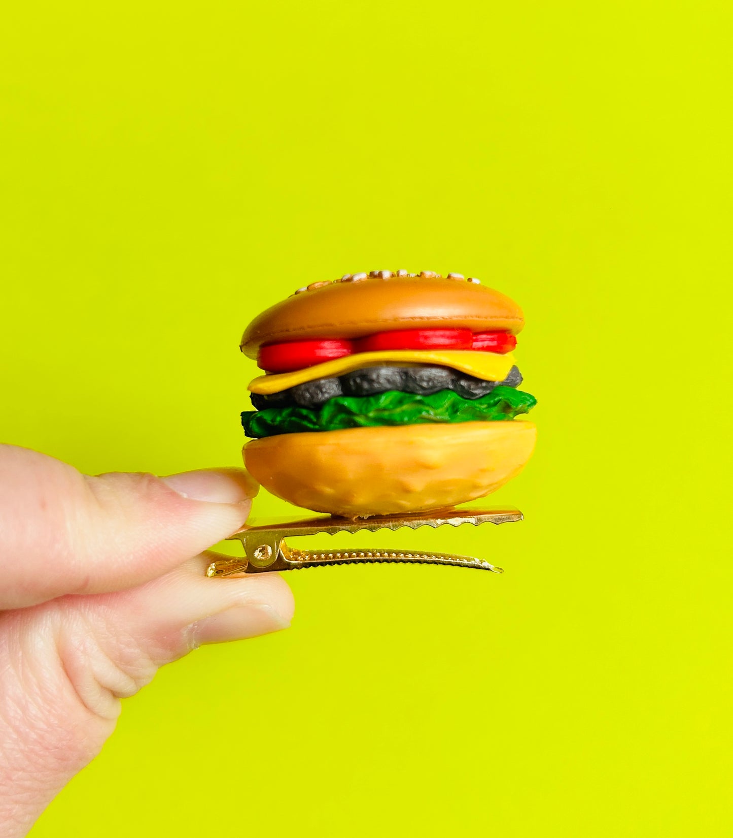 Burger Hair Clip