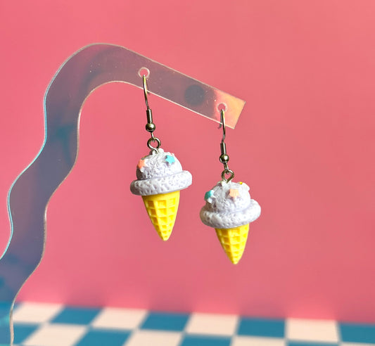 Pastel Star Ice Cream Earrings