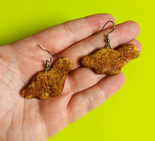 Dino Chicken Nugget Earrings
