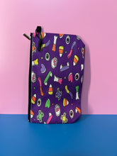 Load image into Gallery viewer, Purple Halloween Zipper Pouch Bag
