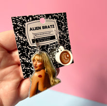 Load image into Gallery viewer, Glittery Sabrina Carpenter Espresso Earrings
