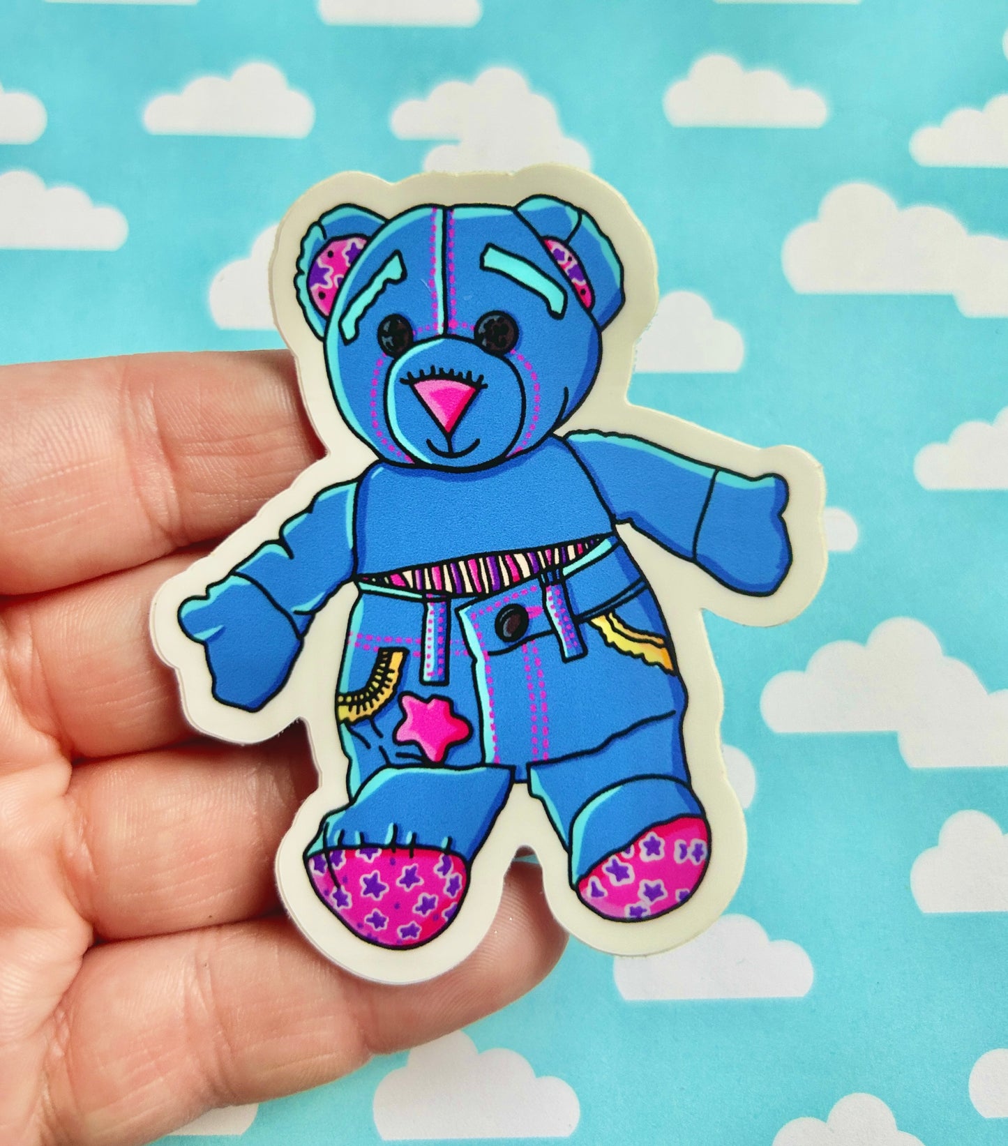 90’s Teddy Bear Sticker