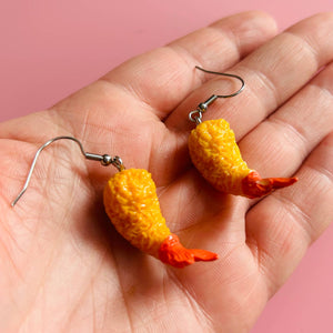 Shrimp Tempura Earrings