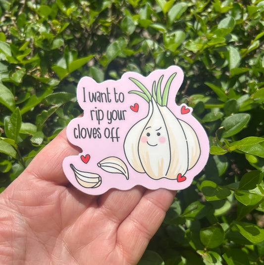 Naughty Garlic Sticker